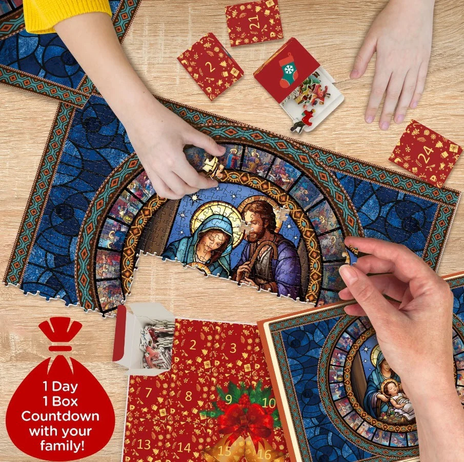 Paper Christmas Advent Calendar Puzzle - Image 2