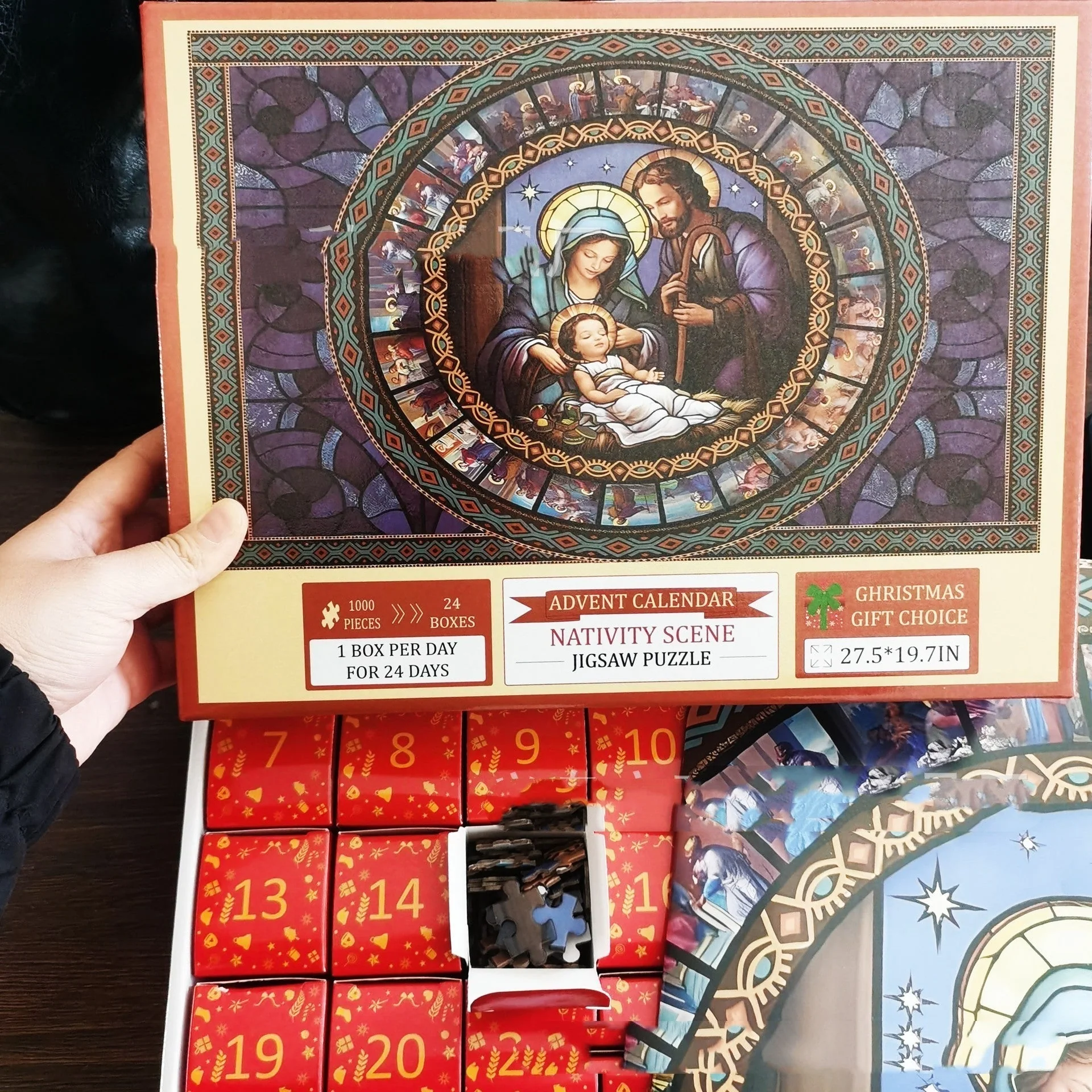 Paper Christmas Advent Calendar Puzzle - Image 3