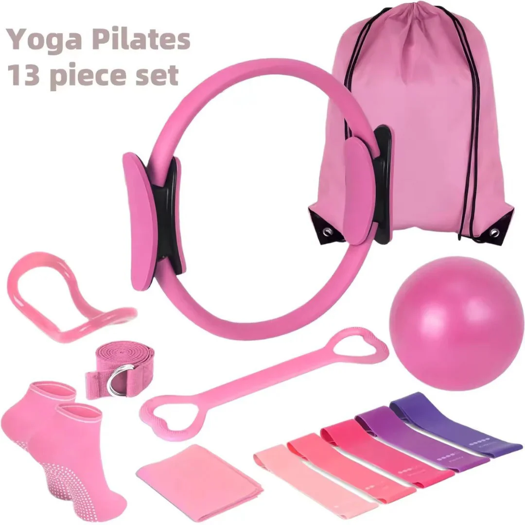 Pilates ball & resistance band set