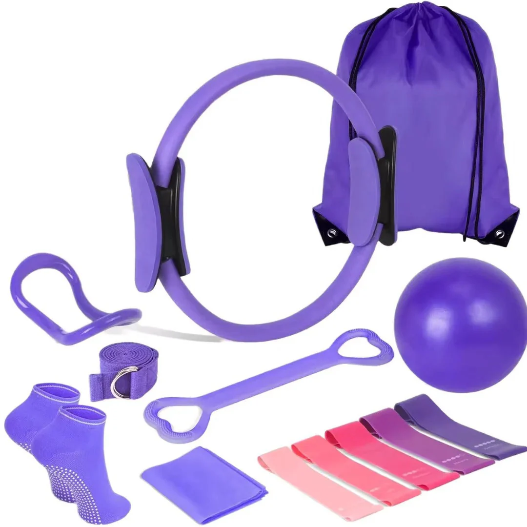 Pilates ball & resistance band set - Image 2