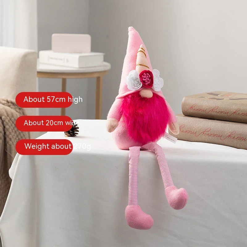 Plush doll Rudolf doll window decoration Nordic doll decorations gift