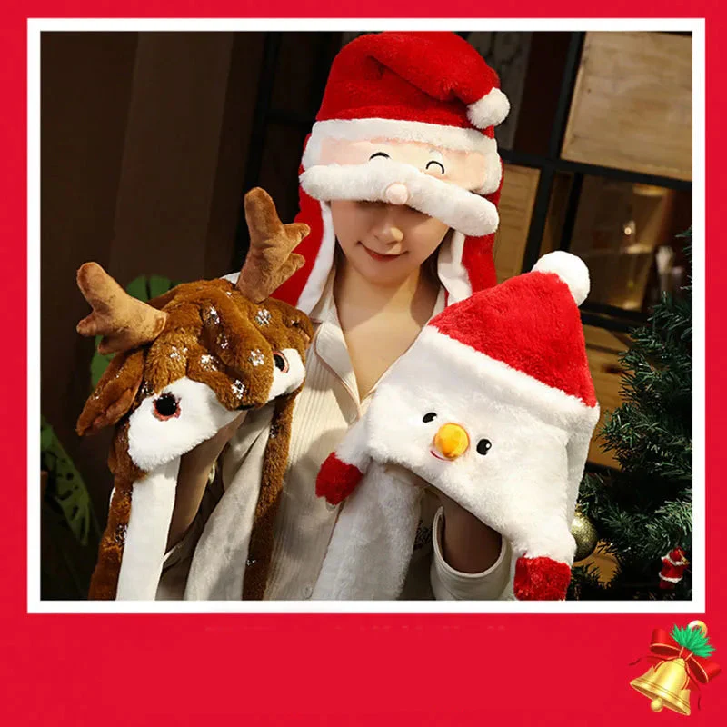 Plush Santa Hat for Adults - Soft Red and White Christmas Hat, Cozy Holiday Accessory for Festive Celebrations - Image 2