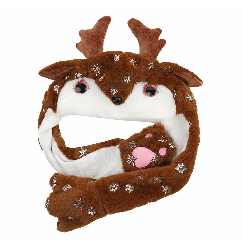 Plush Santa Hat for Adults - Soft Red and White Christmas Hat, Cozy Holiday Accessory for Festive Celebrations - Image 4