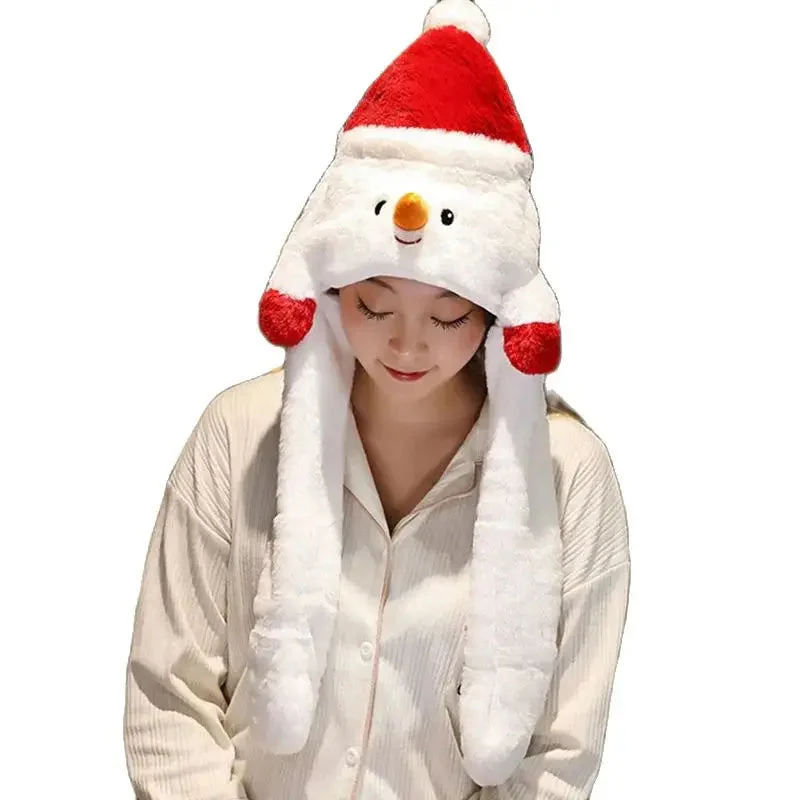 Plush Santa Hat for Adults - Soft Red and White Christmas Hat, Cozy Holiday Accessory for Festive Celebrations - Image 5