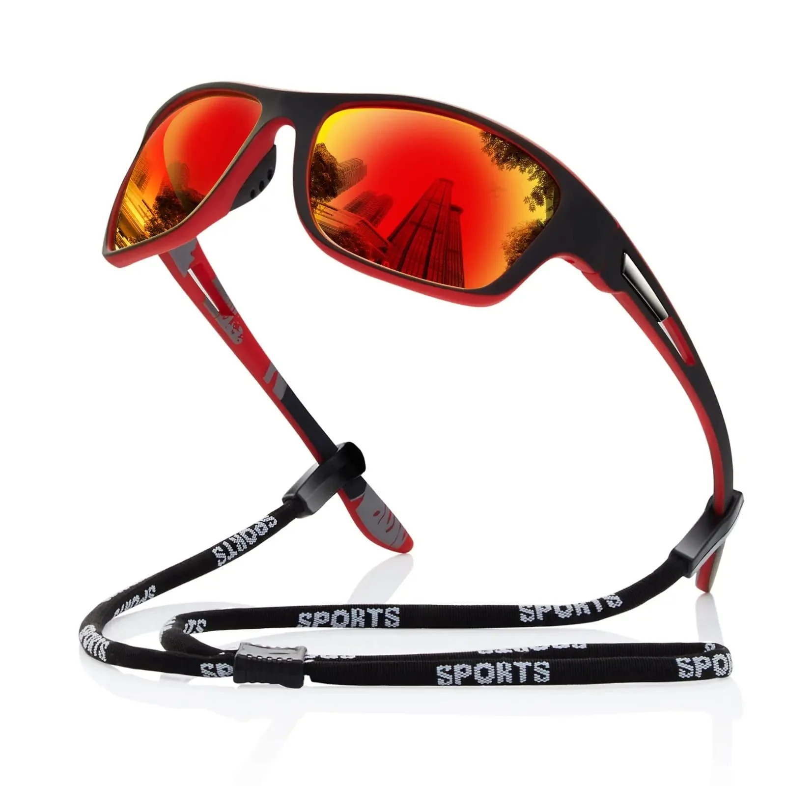 Polarized outdoor sports sunglasses with UV400 protection - Lightweight and stylish design for ultimate eye comfort