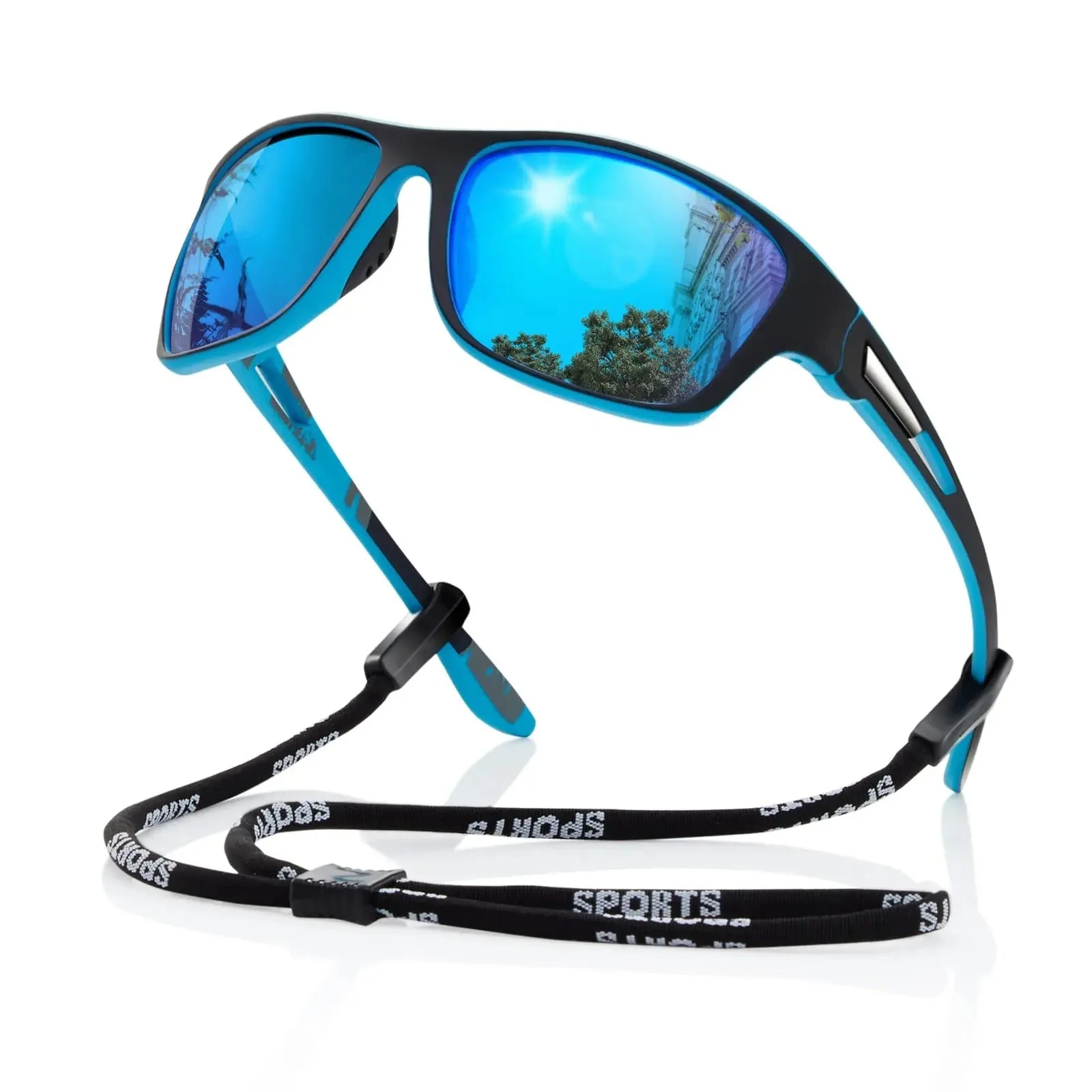 Polarized outdoor sports sunglasses with UV400 protection - Lightweight and stylish design for ultimate eye comfort - Image 3