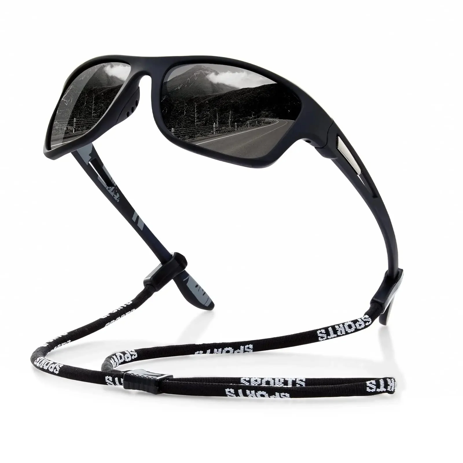 Polarized outdoor sports sunglasses with UV400 protection - Lightweight and stylish design for ultimate eye comfort - Image 4