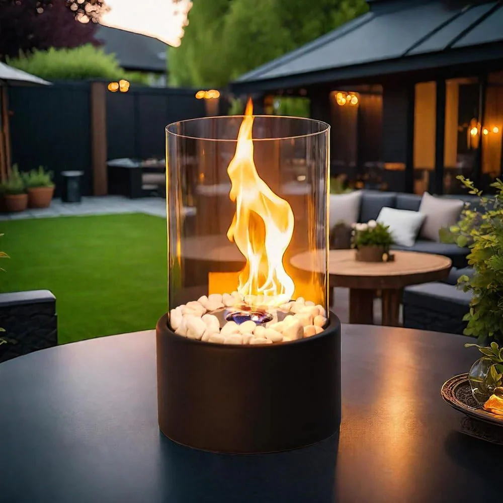 Portable glass tabletop fireplace - Image 3