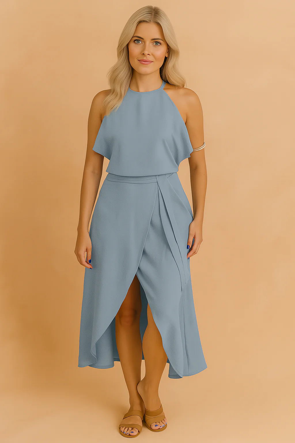 Ruby | Off-the-Shoulder Casual Midi Dress