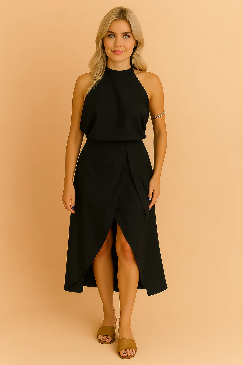 Ruby | Off-the-Shoulder Casual Midi Dress - Image 2