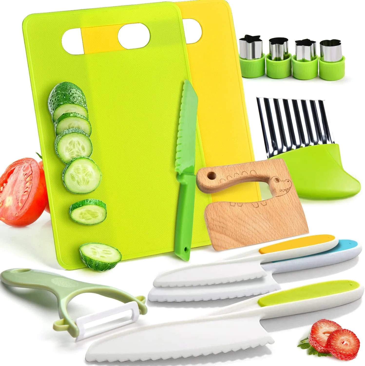 Safe and playful: Montessori kitchen utensils for little ones (13 pieces)