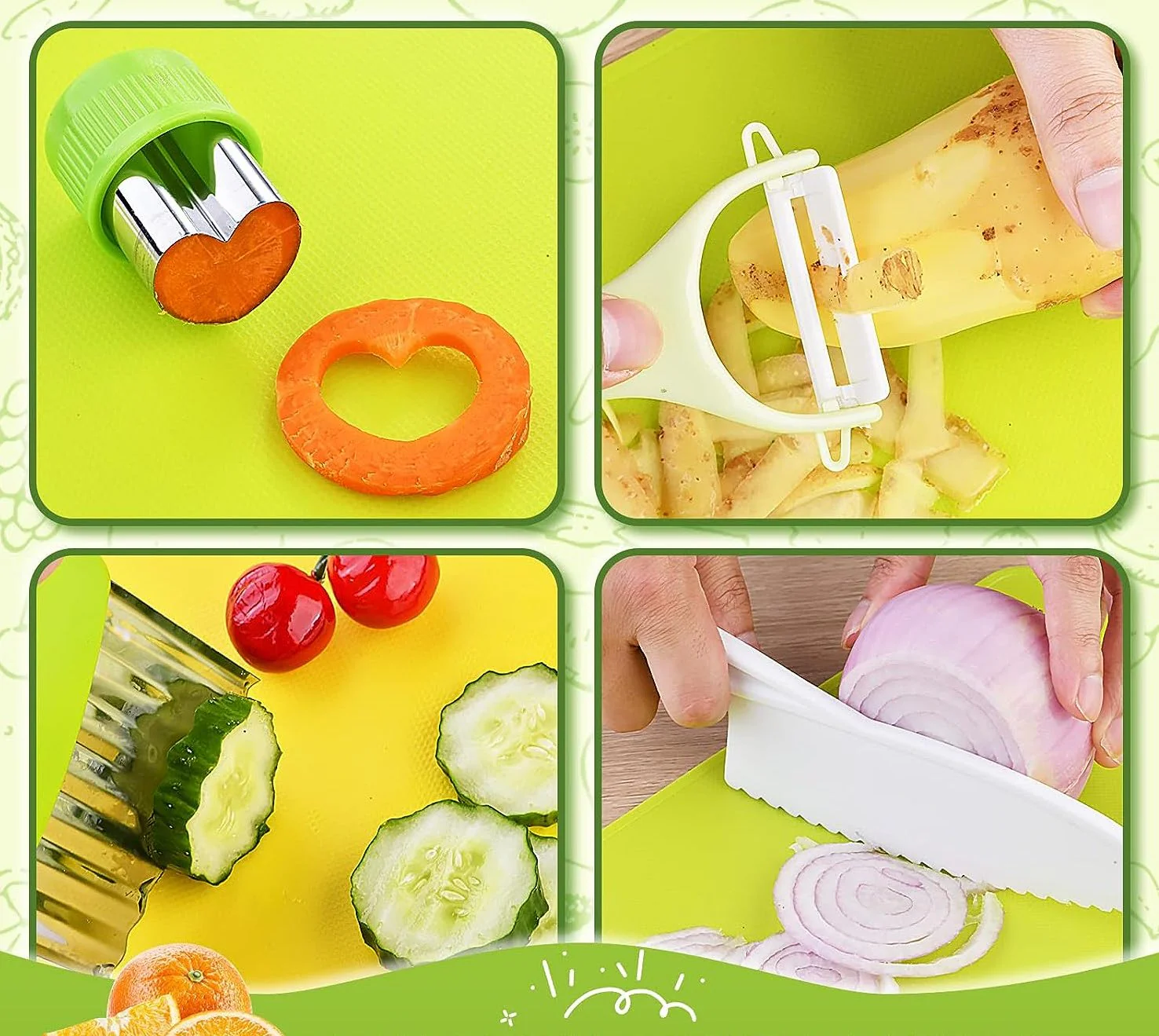 Safe and playful: Montessori kitchen utensils for little ones (13 pieces) - Image 3