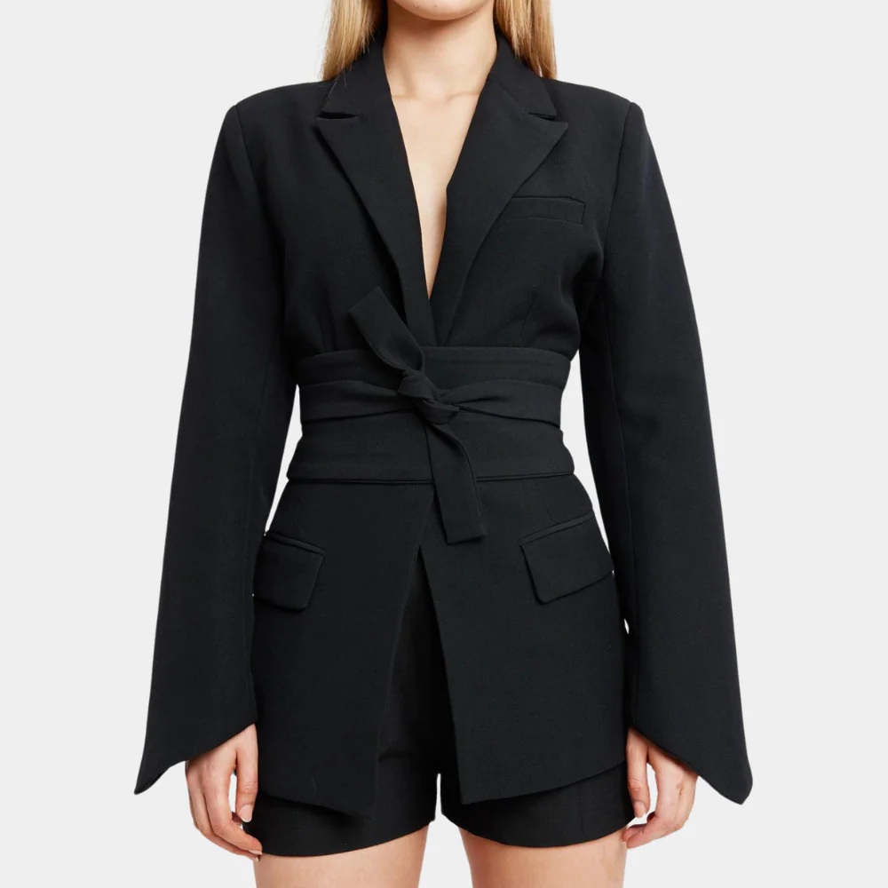 Shanna | Women's Blazer with Belt for a Chic Look - Image 4