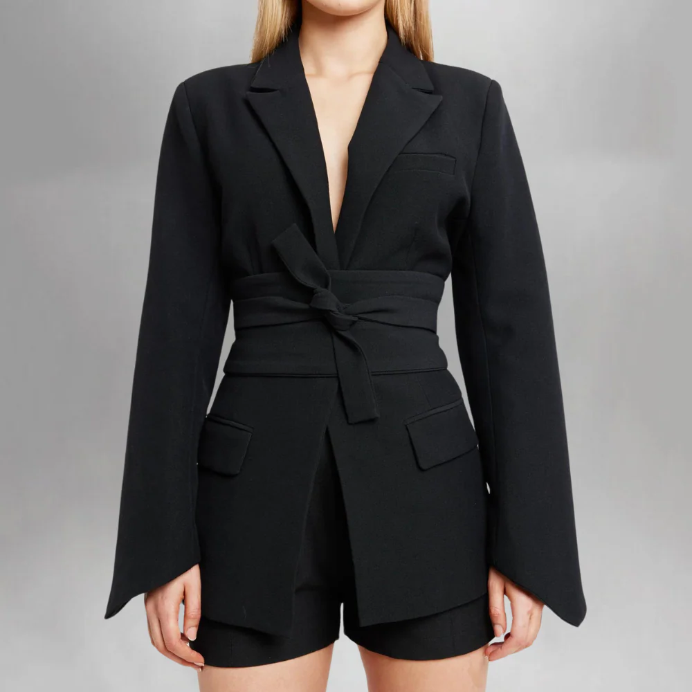 Shanna | Women's Blazer with Belt for a Chic Look - Image 7