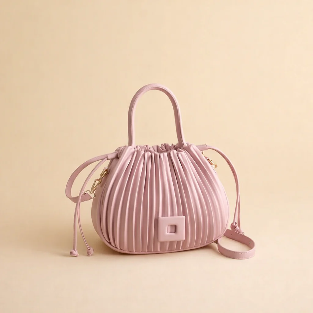 Sienna | Women’s Elegant Pleated Bucket Bag - Image 8