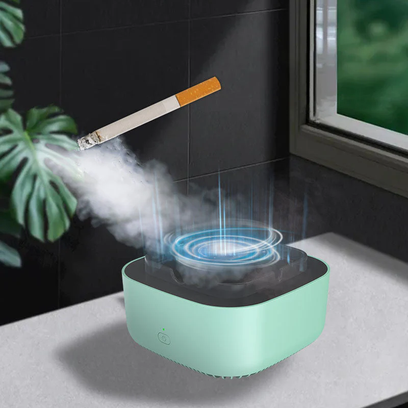 Smoke removal air purifier ashtray with advanced filtration system - stylish indoor odor simulator for clean air - Image 5