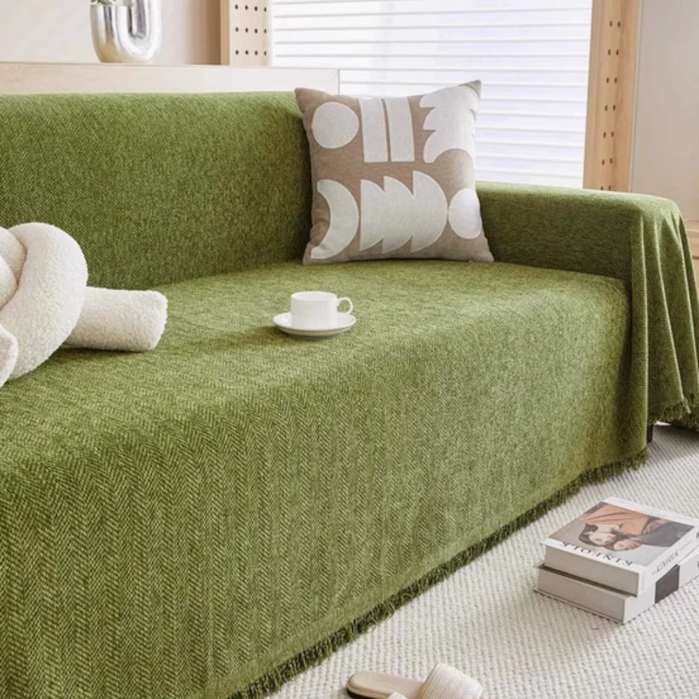 Sofa throw with modern design