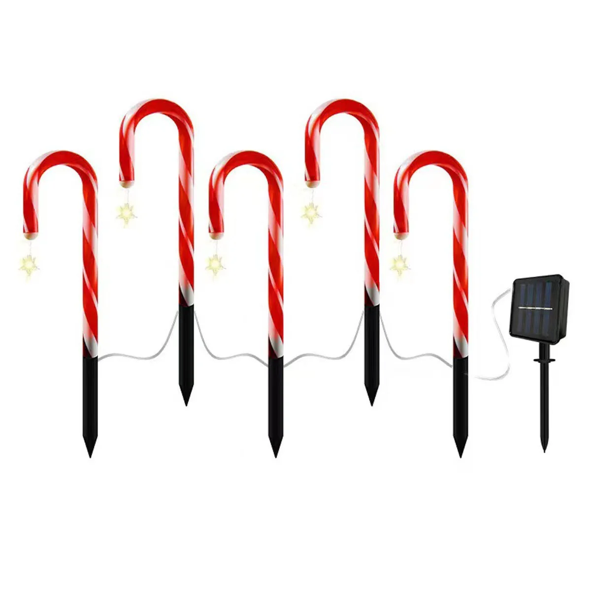 Solar Christmas Tree Ground Plug Light Decoration Landscape Lamp