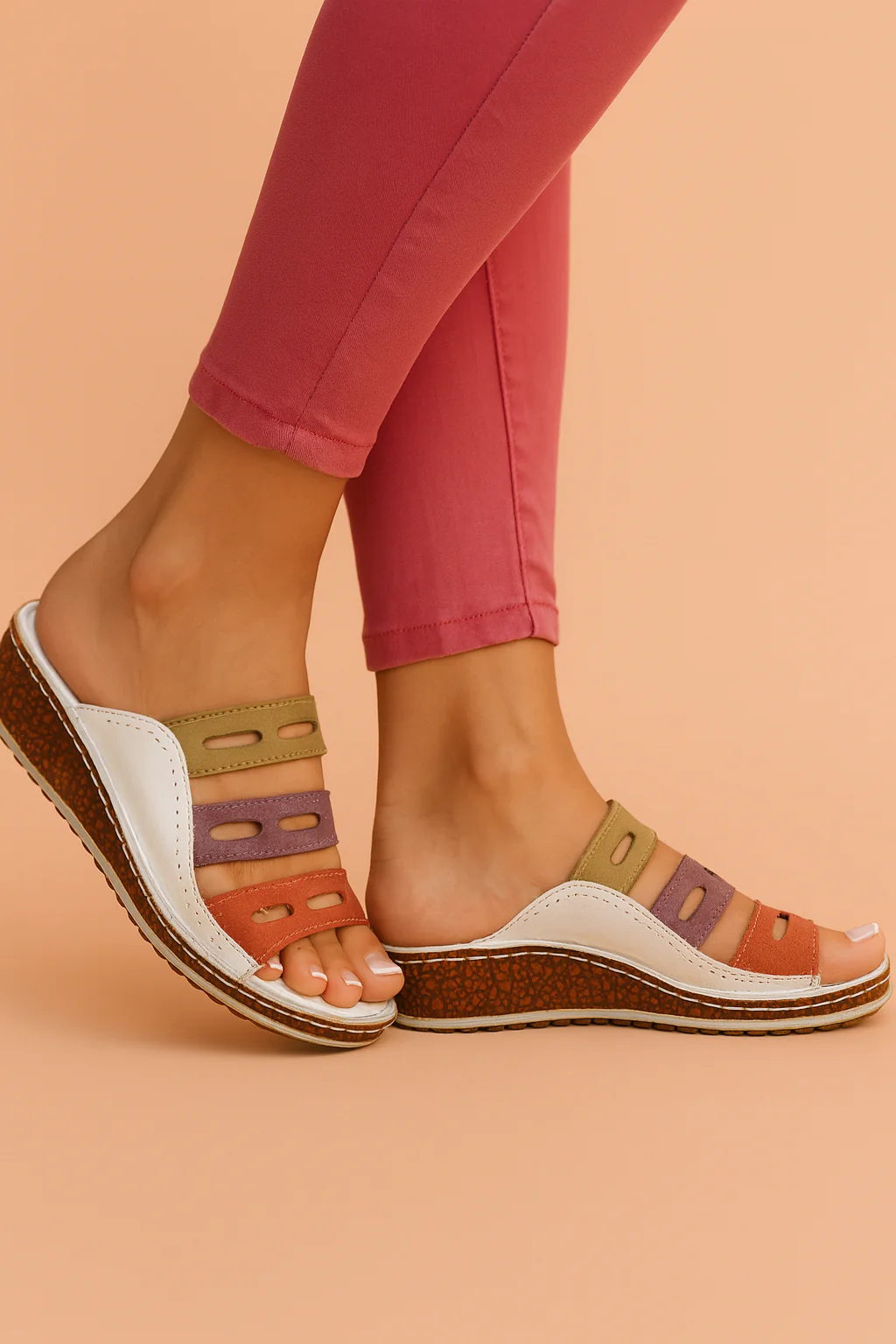 Sophia | Colorful Wedge Sandals - Image 3