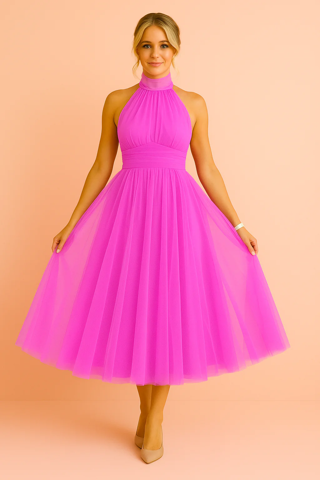 Sophie | Elegant Flared Dress - Image 2
