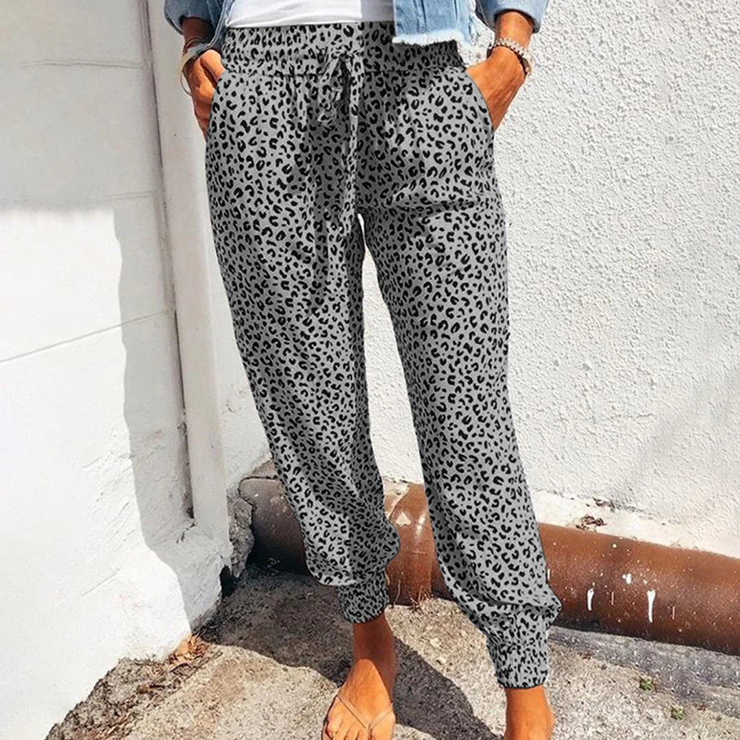 Talia | Comfy Leopard Print Trouser - Image 10
