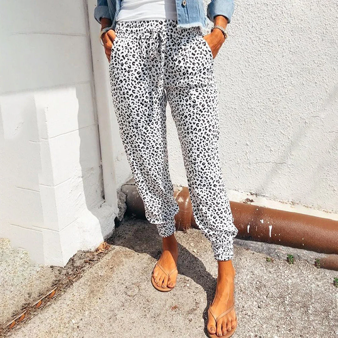 Talia | Comfy Leopard Print Trouser - Image 3