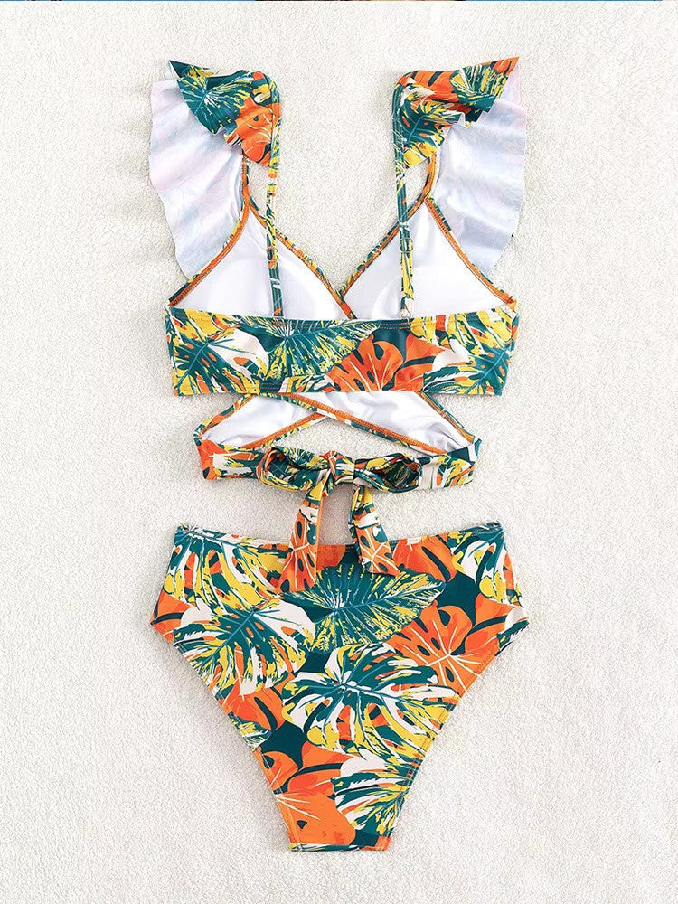 Tropical bikini - bikini set with cheerful print - Image 5