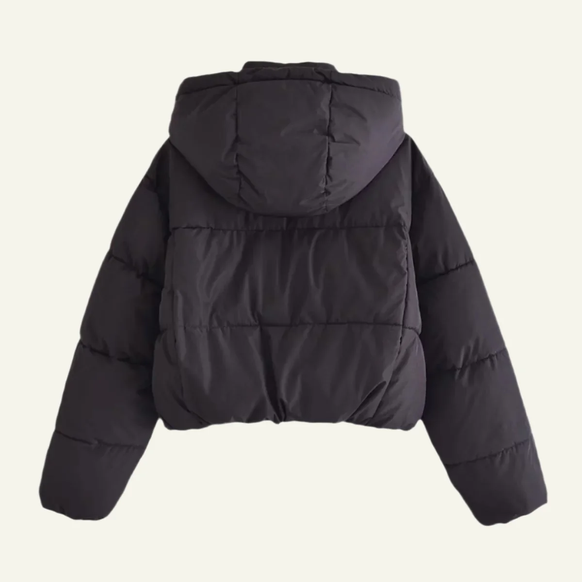 Women's Black Puffer Jacket Lightweight Warm Insulating Winter Coat - Image 6