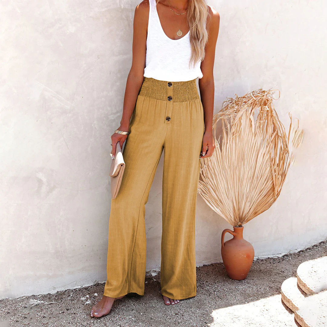 Vicky | Relaxed High-Waist Loose Pants - Image 3