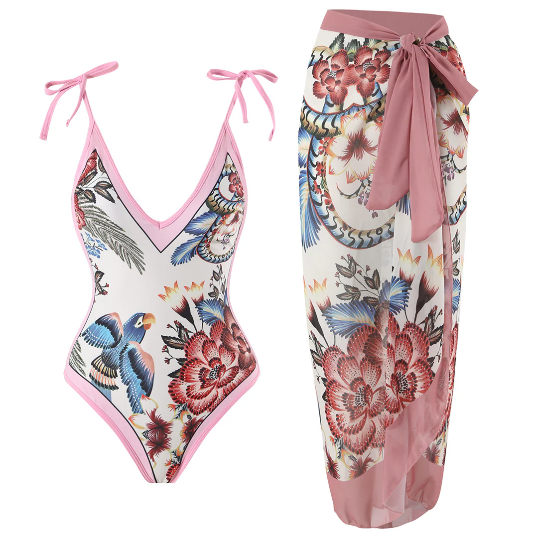 Vintage swimsuit with ruffles - Image 3