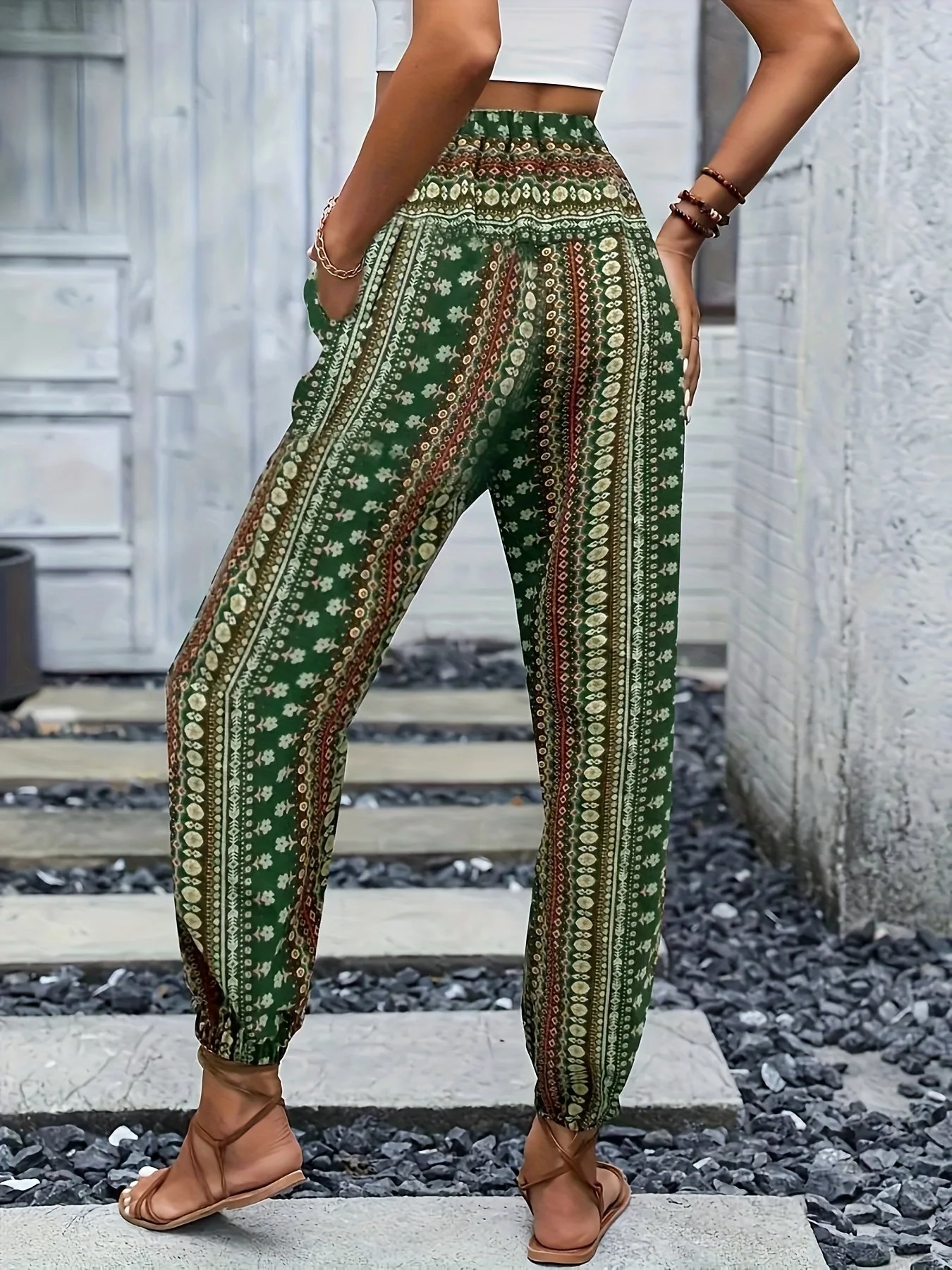 Viviana | Stylish High-Waist Printed Pants - Image 6
