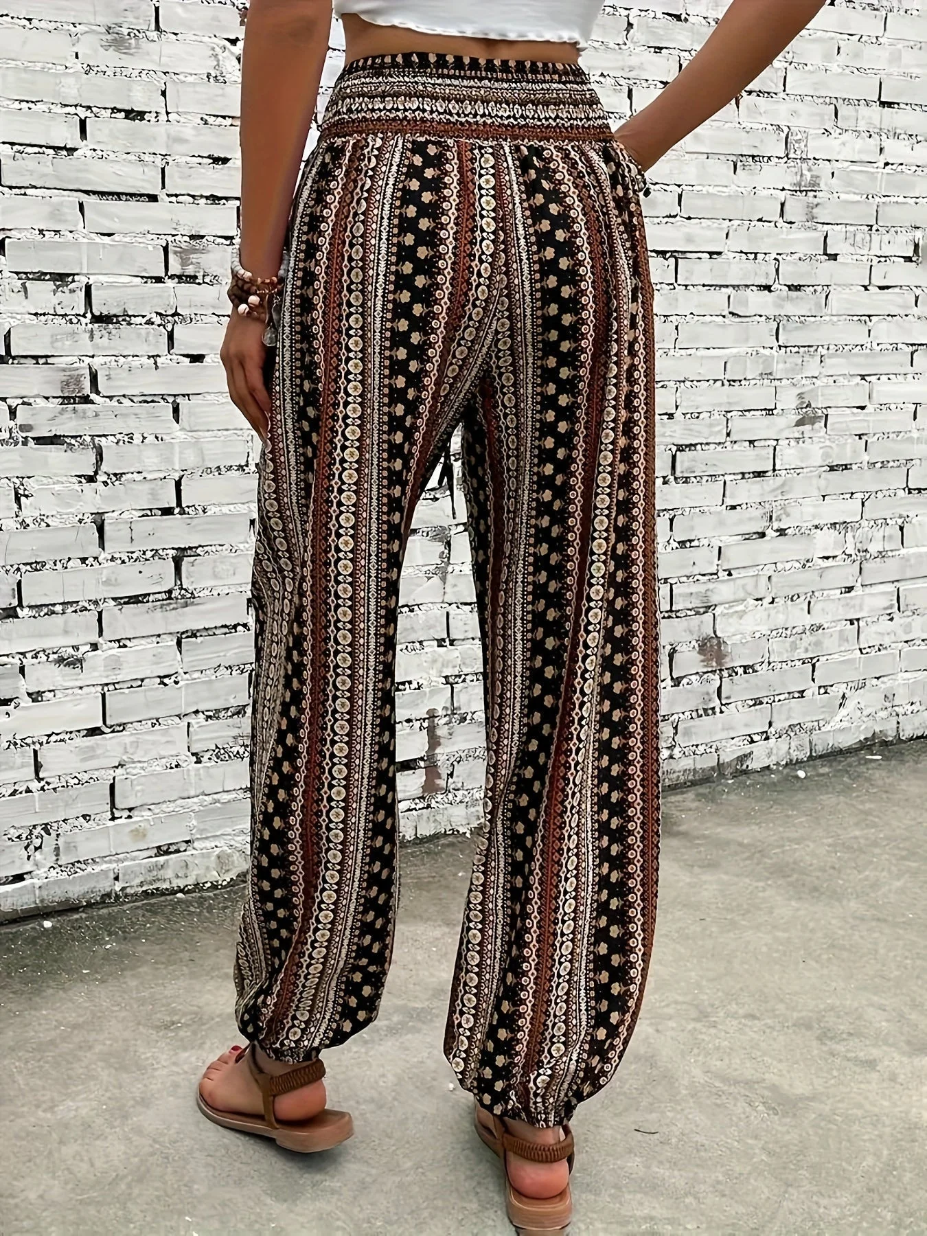 Viviana | Stylish High-Waist Printed Pants - Image 8