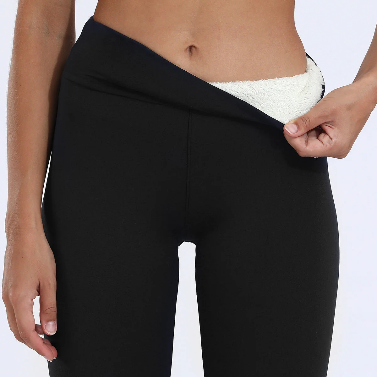 Warm Winter Fleece Leggings - Image 4