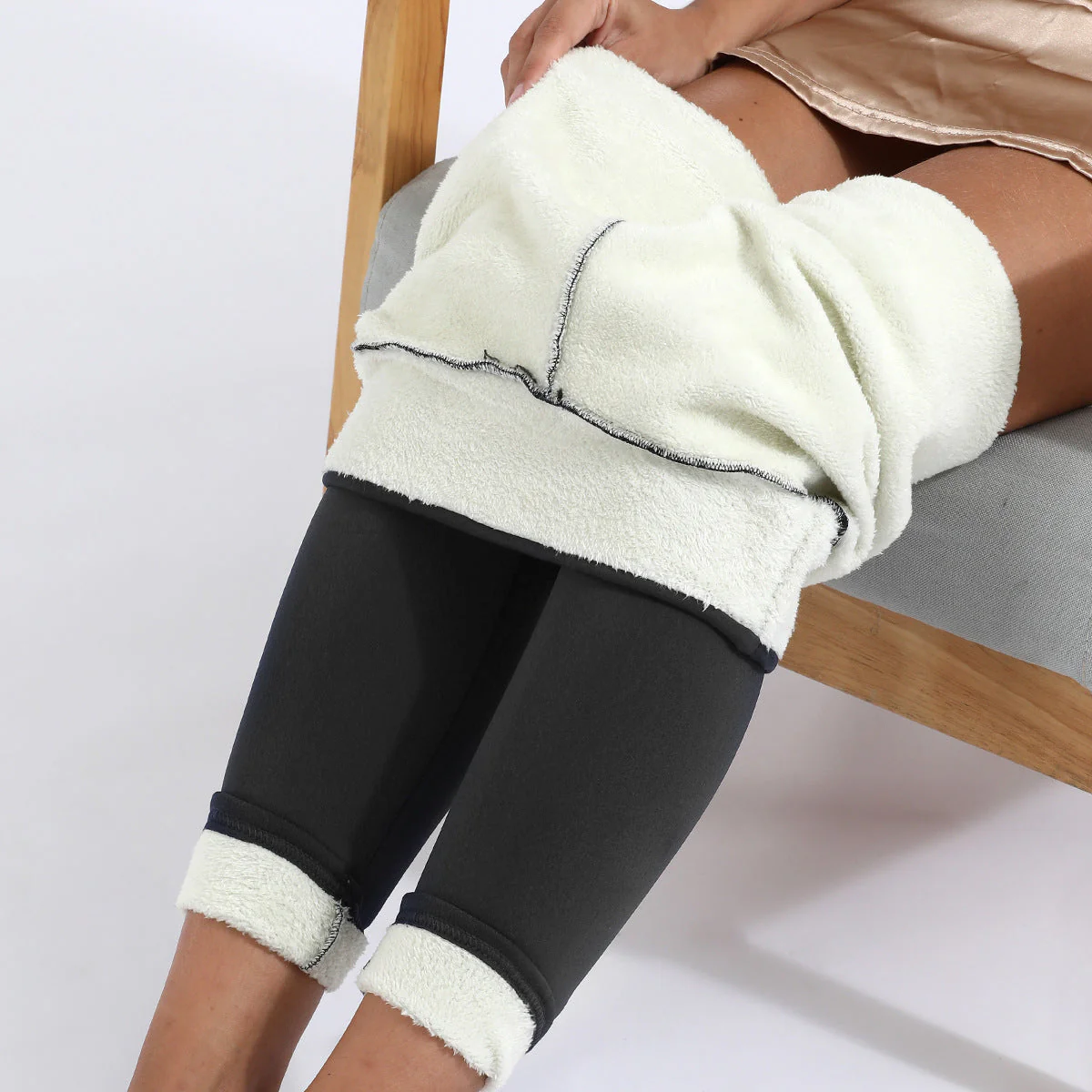 Warm Winter Fleece Leggings - Image 5