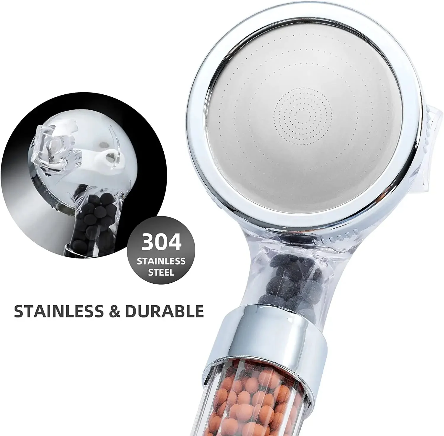 Water-saving high-pressure shower head with filter – AquaGlow - Image 7