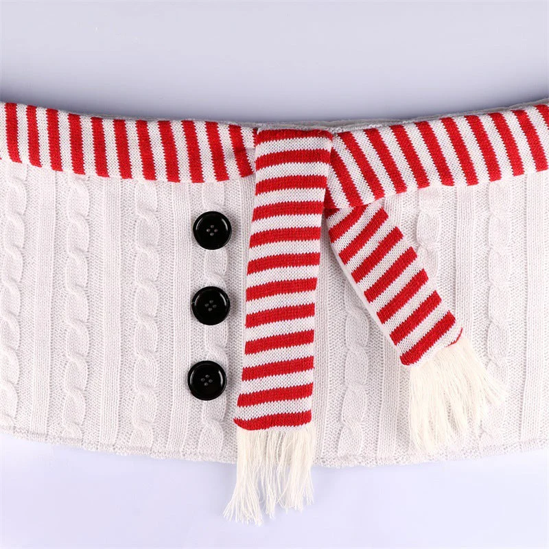 White Christmas tree skirt with top - Image 4
