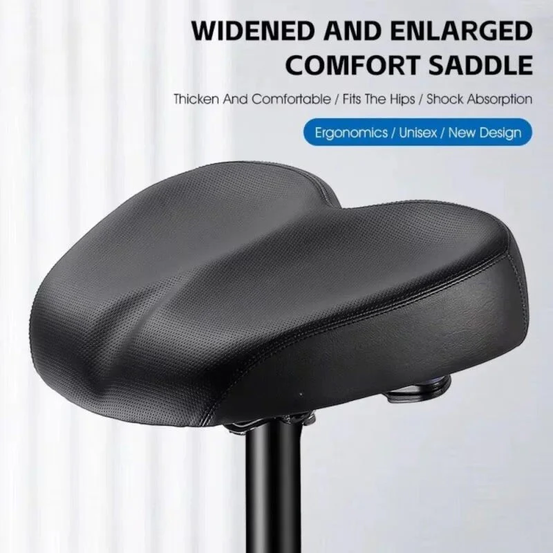 Wide Comfort Bike Seat with Extra-Wide Support and Shock Absorption – Ergonomic Bicycle Saddle for Maximum Comfort - Image 5