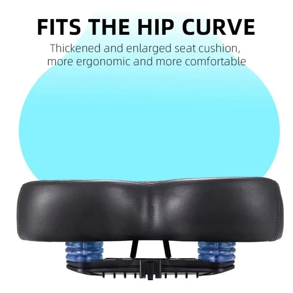 Wide Comfort Bike Seat with Extra-Wide Support and Shock Absorption – Ergonomic Bicycle Saddle for Maximum Comfort - Image 7
