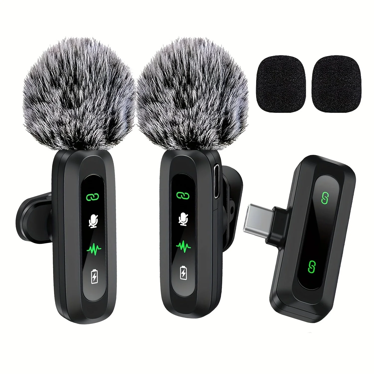 Wireless lavalier microphone with USB-C connectivity for smartphones and tablets - compact design, ideal for podcasts and vlogs - Image 8