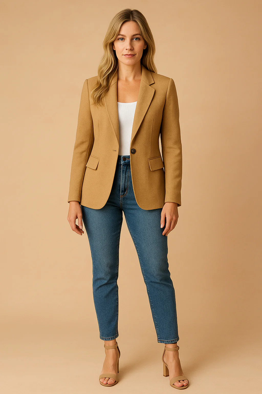 Women's Black Blazer for Women Elegant Fitted Cut High-Quality Fabric - Image 4