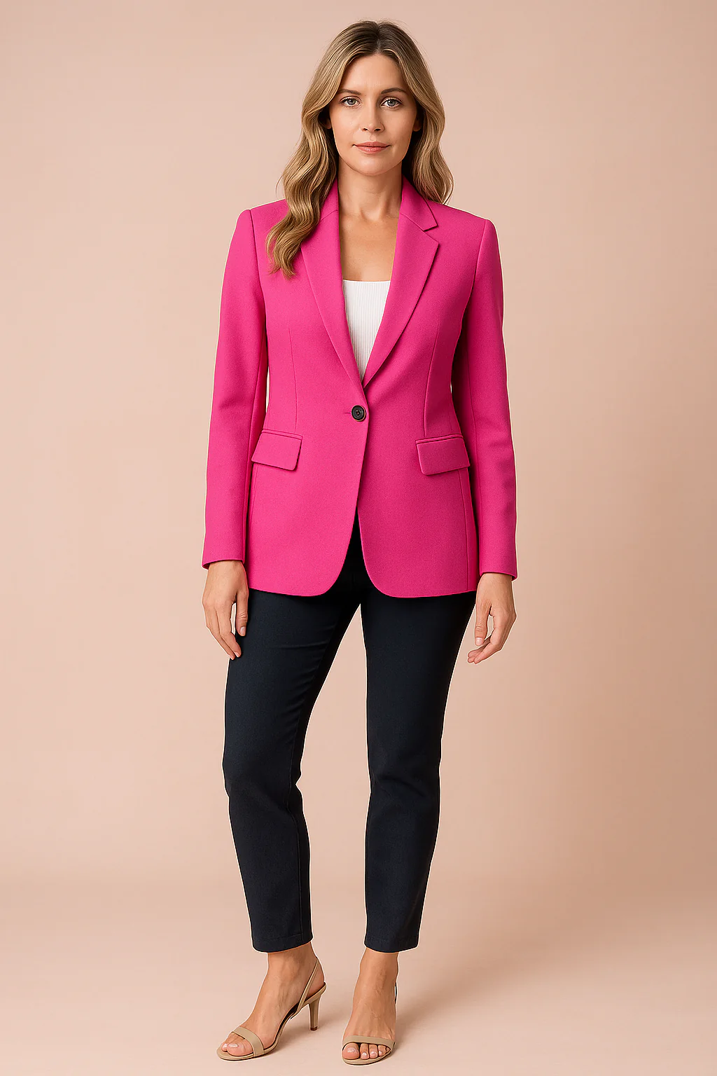 Women's Black Blazer for Women Elegant Fitted Cut High-Quality Fabric - Image 5