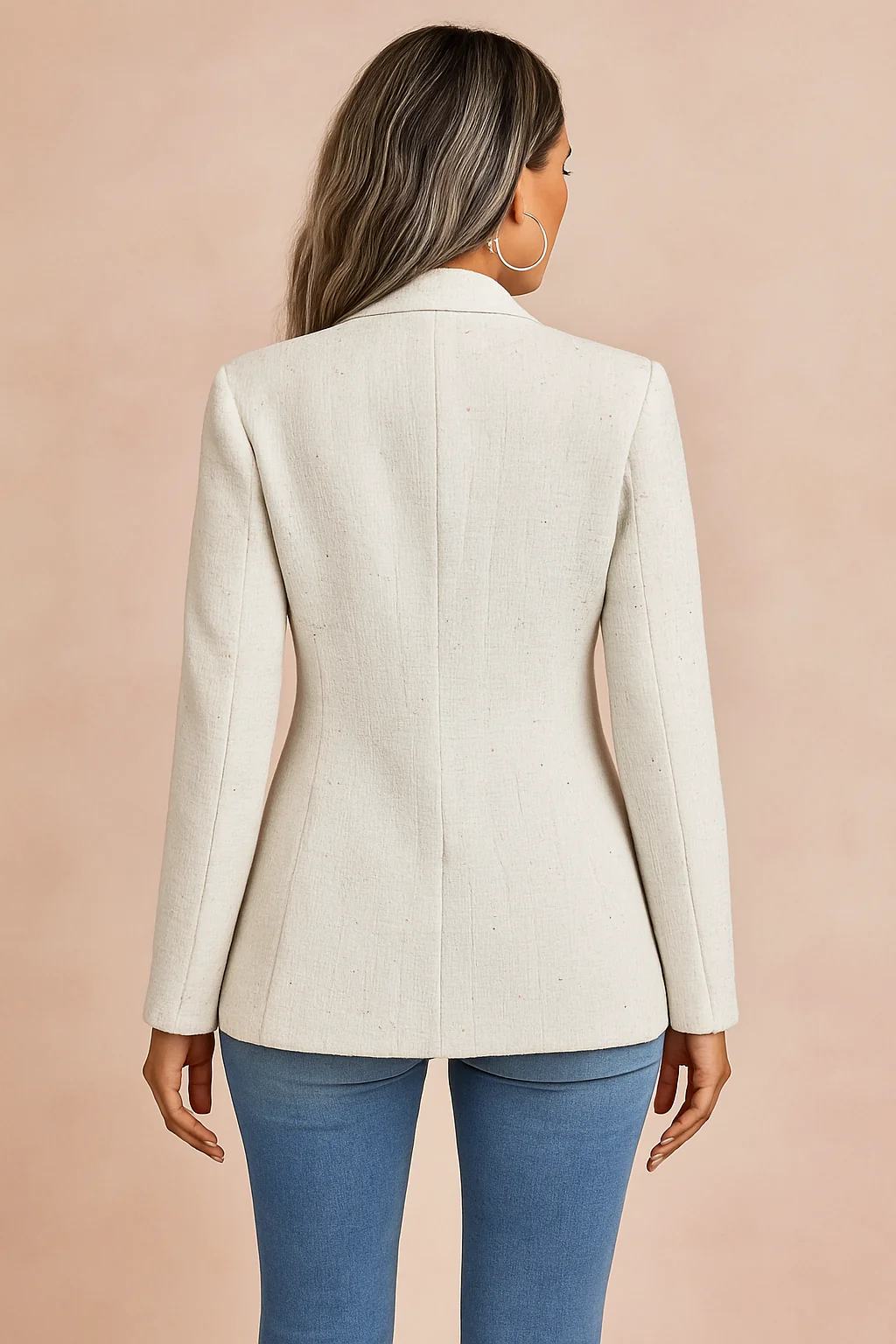 Women's Elegant Blazer Jacket Chic Fitted High-Quality Fabric - Image 3