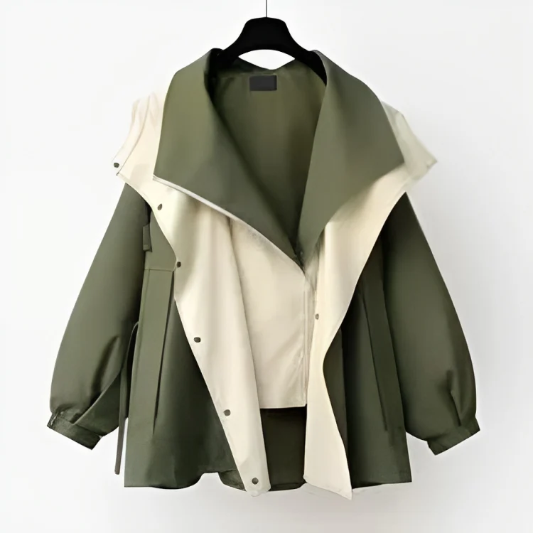 Women's Rain Jacket Waterproof Stylish Polyester - Image 5