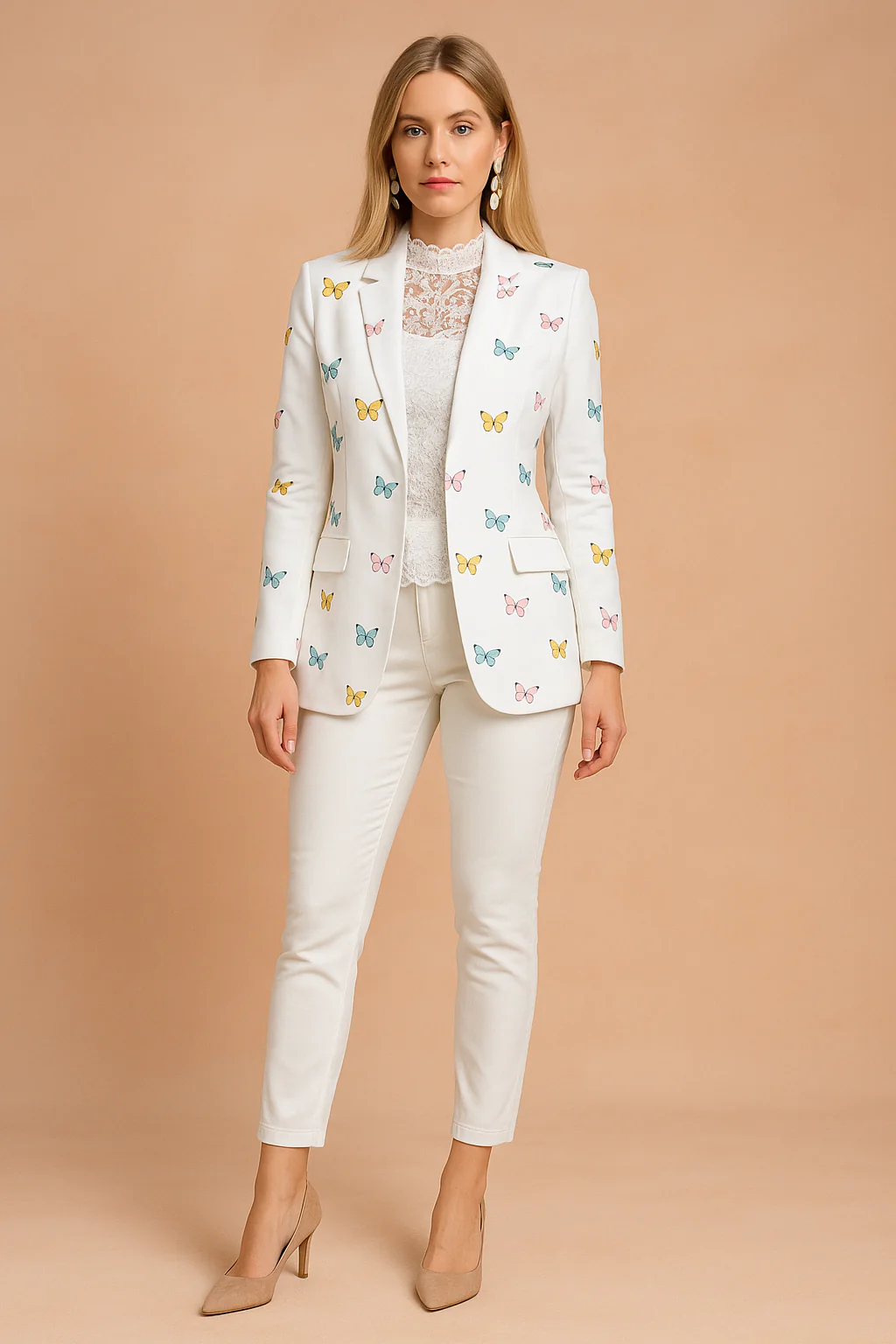 Women's Stylish Jacket with Shawl Collar Lightweight High-Quality Fabric - Image 5