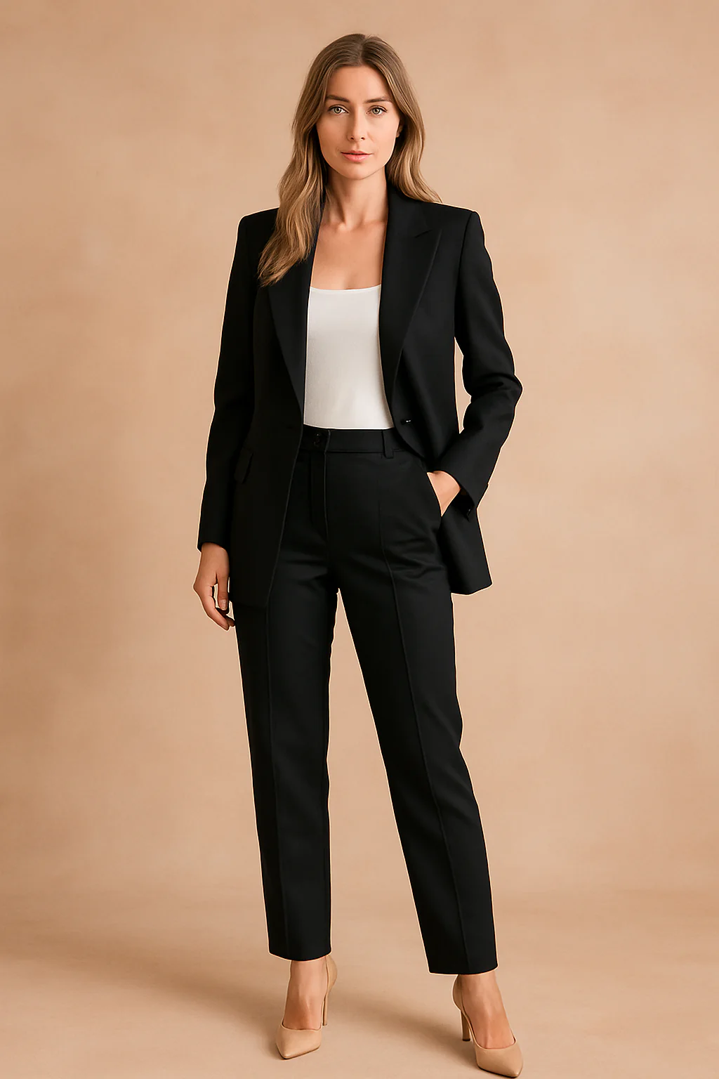 Women's Suit Modern Fitted Design High-Quality Fabric - Image 2