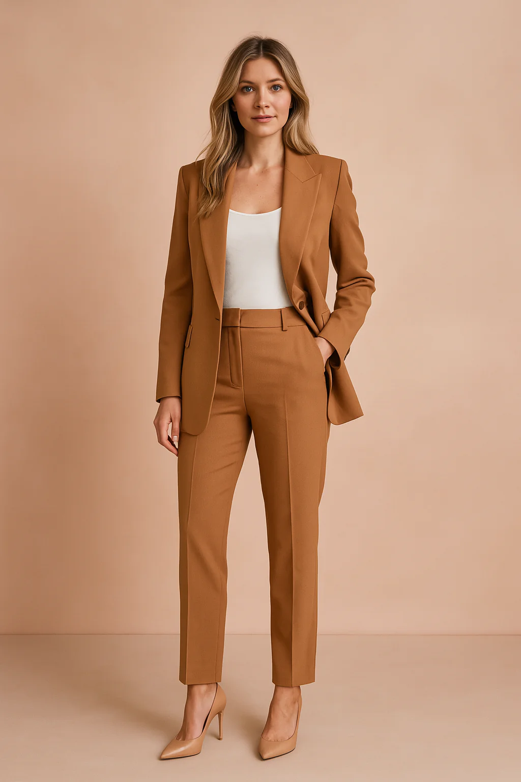 Women's Suit Modern Fitted Design High-Quality Fabric - Image 3