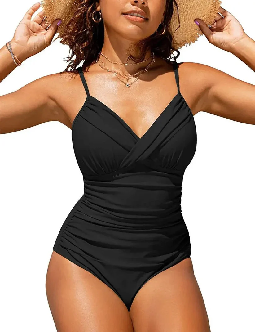 Women's V-neck swimsuit