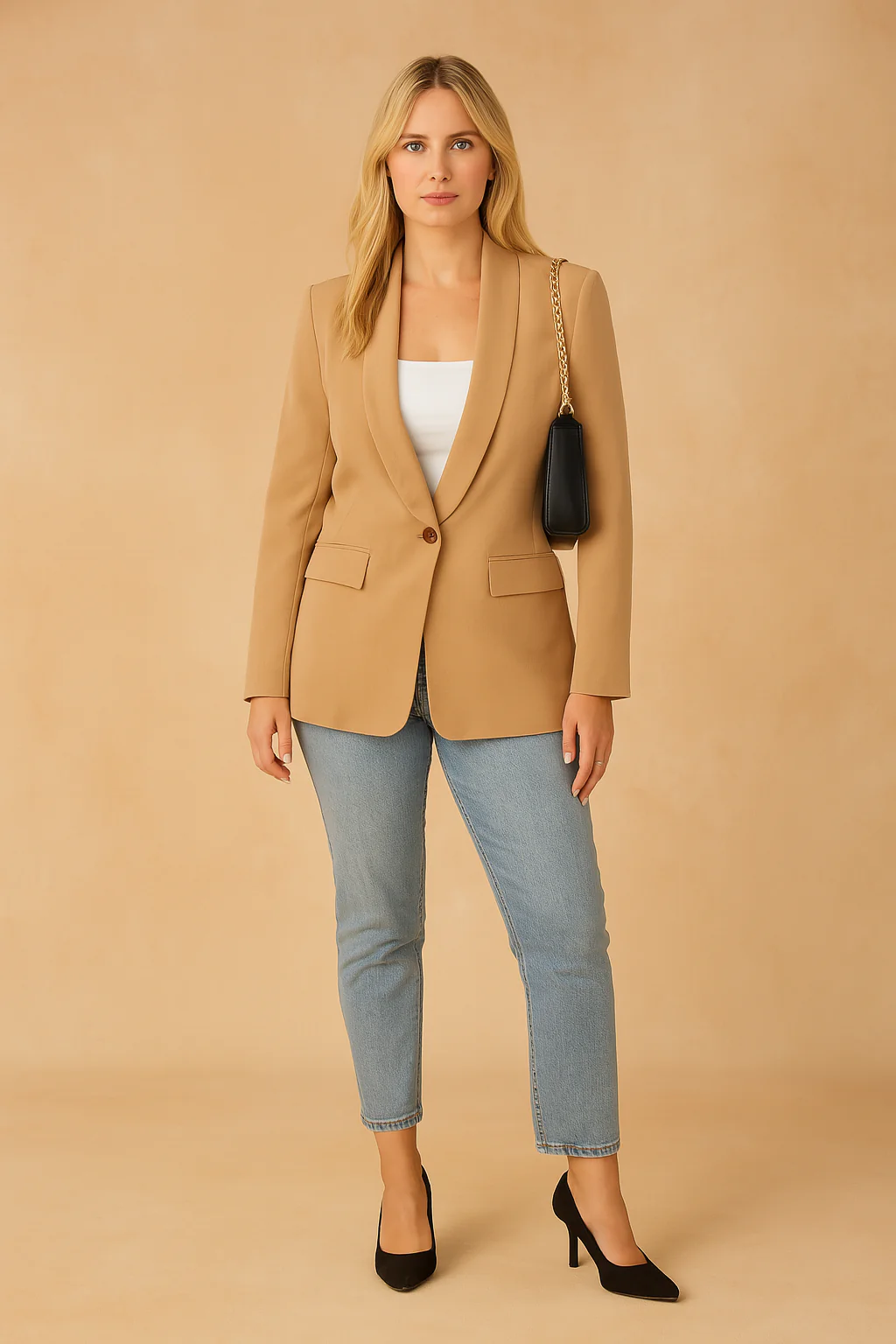 Women's Versatile Blazer Lightweight Fabric for Everyday Wear - Image 5