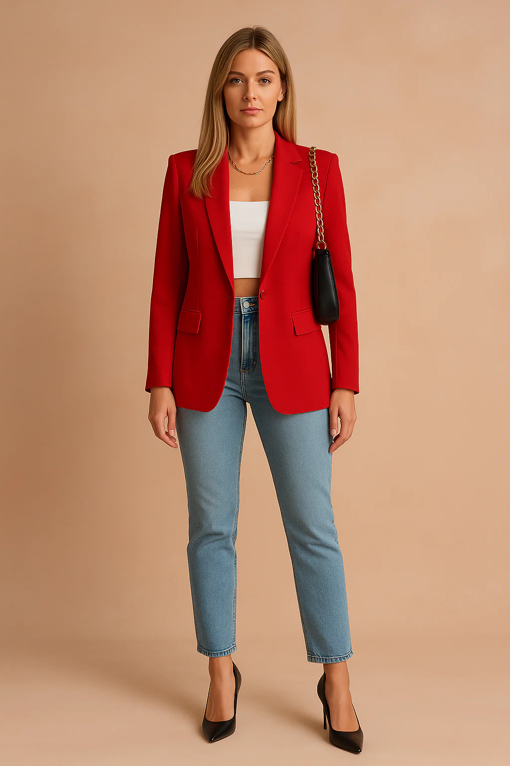 Women's Versatile Blazer Lightweight Fabric for Everyday Wear - Image 6