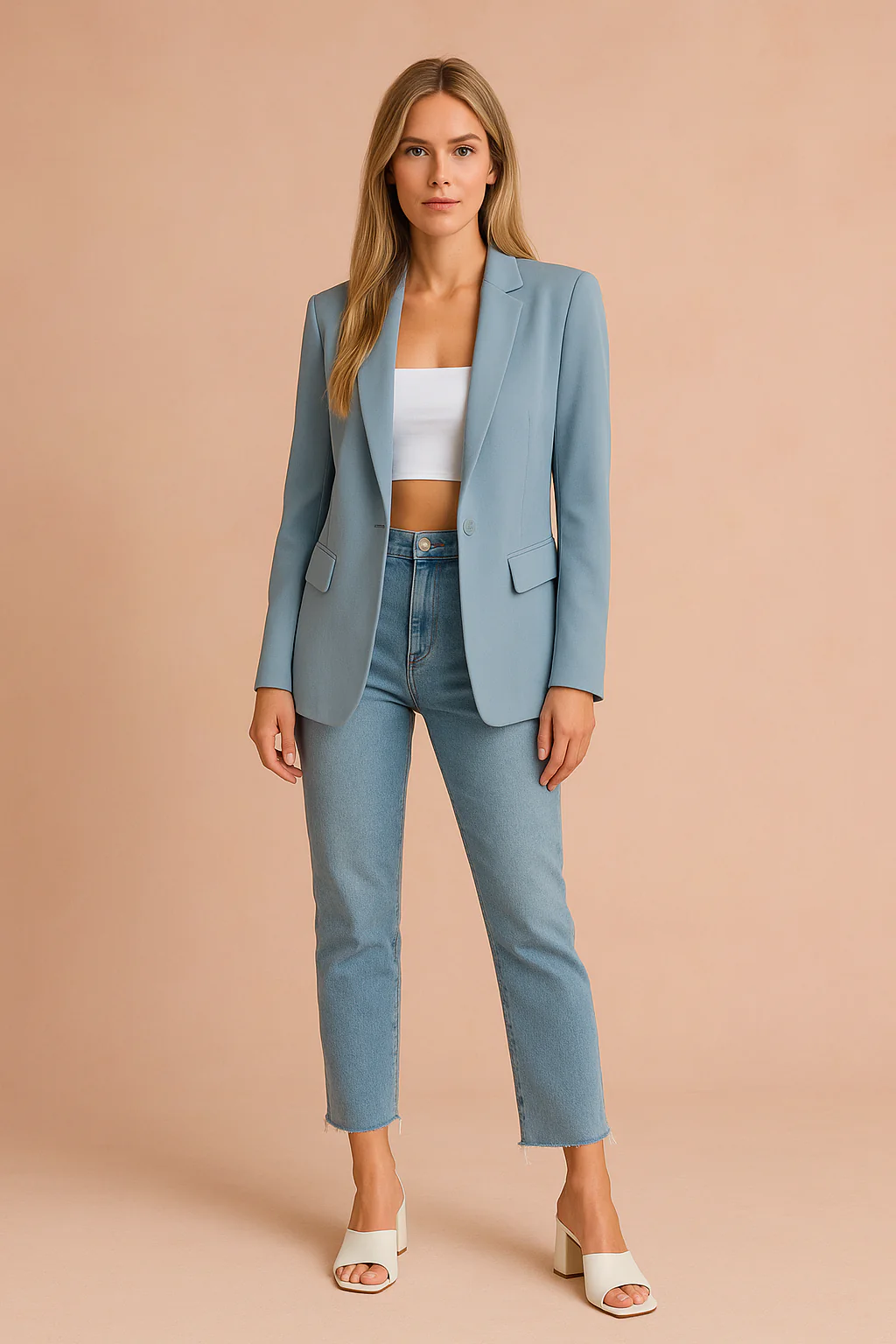 Women's Versatile Blazer Lightweight Fabric for Everyday Wear - Image 8